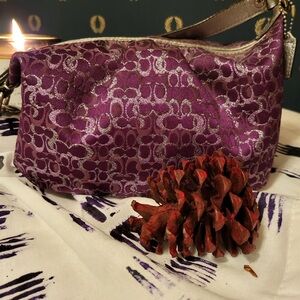 Purple Coach Women's Bag